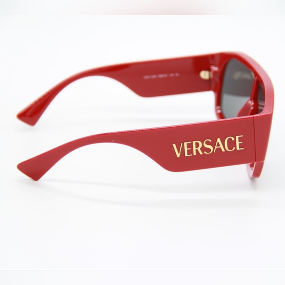 NEW VERSACE VE4439 5388/87 UNISEX RED  SHIELD SUNGLASSES VERSACE MOD 4439 538887 - Picture 7 of 11